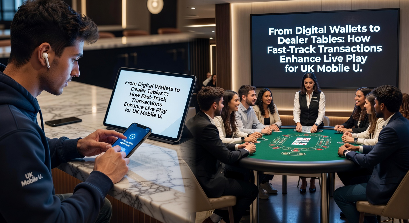 Live dealer table interface on mobile with fast transaction confirmation