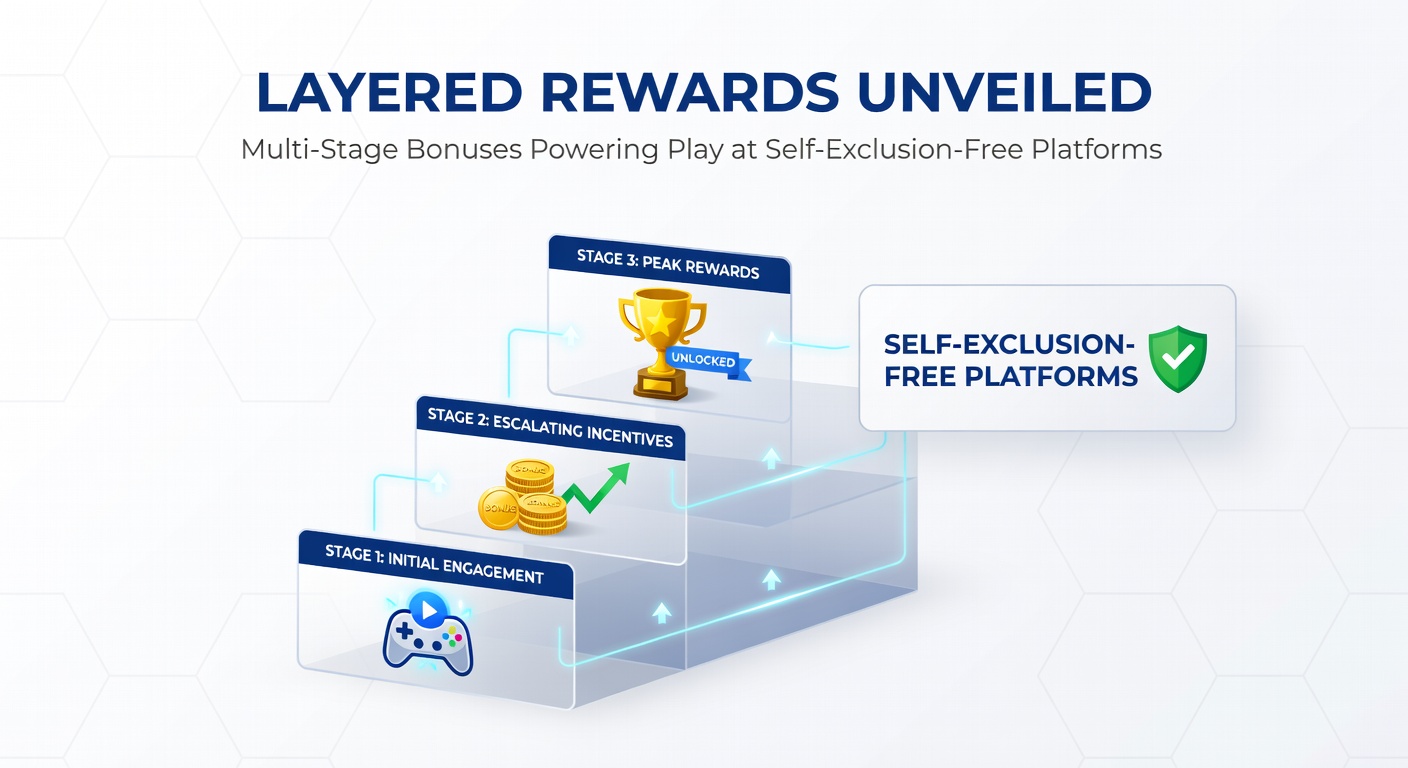 Dynamic chart depicting bonus progression stages and corresponding engagement spikes on exclusion-free platforms