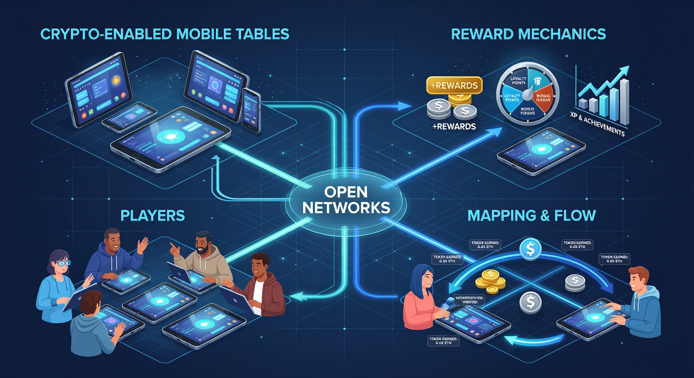 Detailed mapping of reward flows in decentralized mobile tables