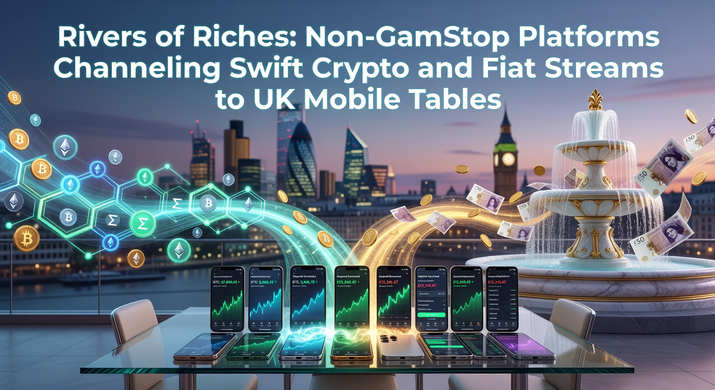 Close-up of mobile screens displaying live casino tables with incoming crypto and fiat payment notifications on non-GamStop sites