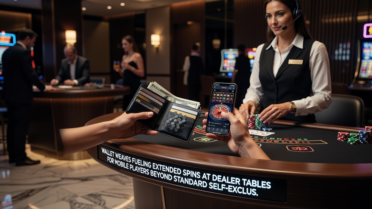 Close-up view of smartphone screen showing live dealer interface with active wallet balance during extended mobile session